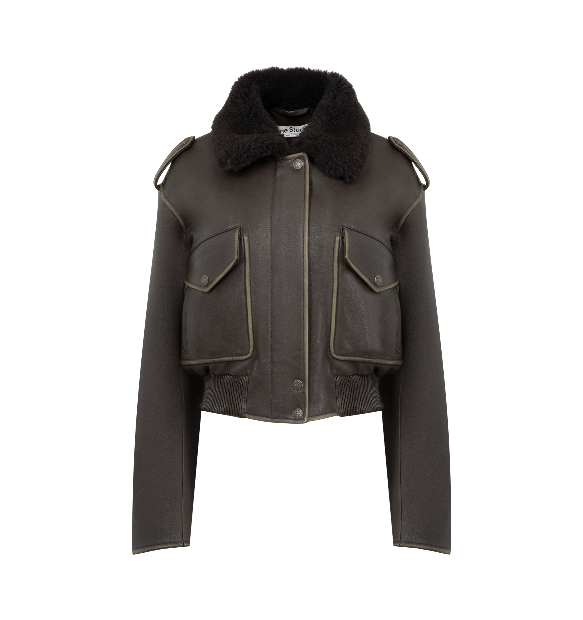 Leather Jacket Acne studios оригінал – Купити в Україні – боковий вид