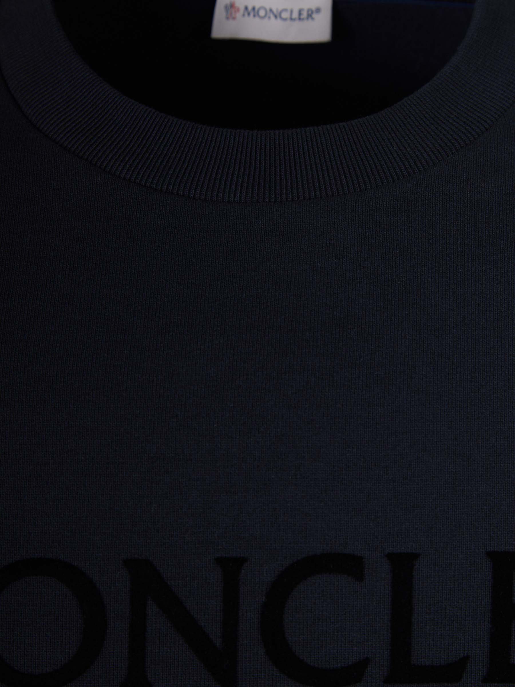 Cotton Logo Sweatshirt Moncler – Гарантія оригінальності – детальний вид