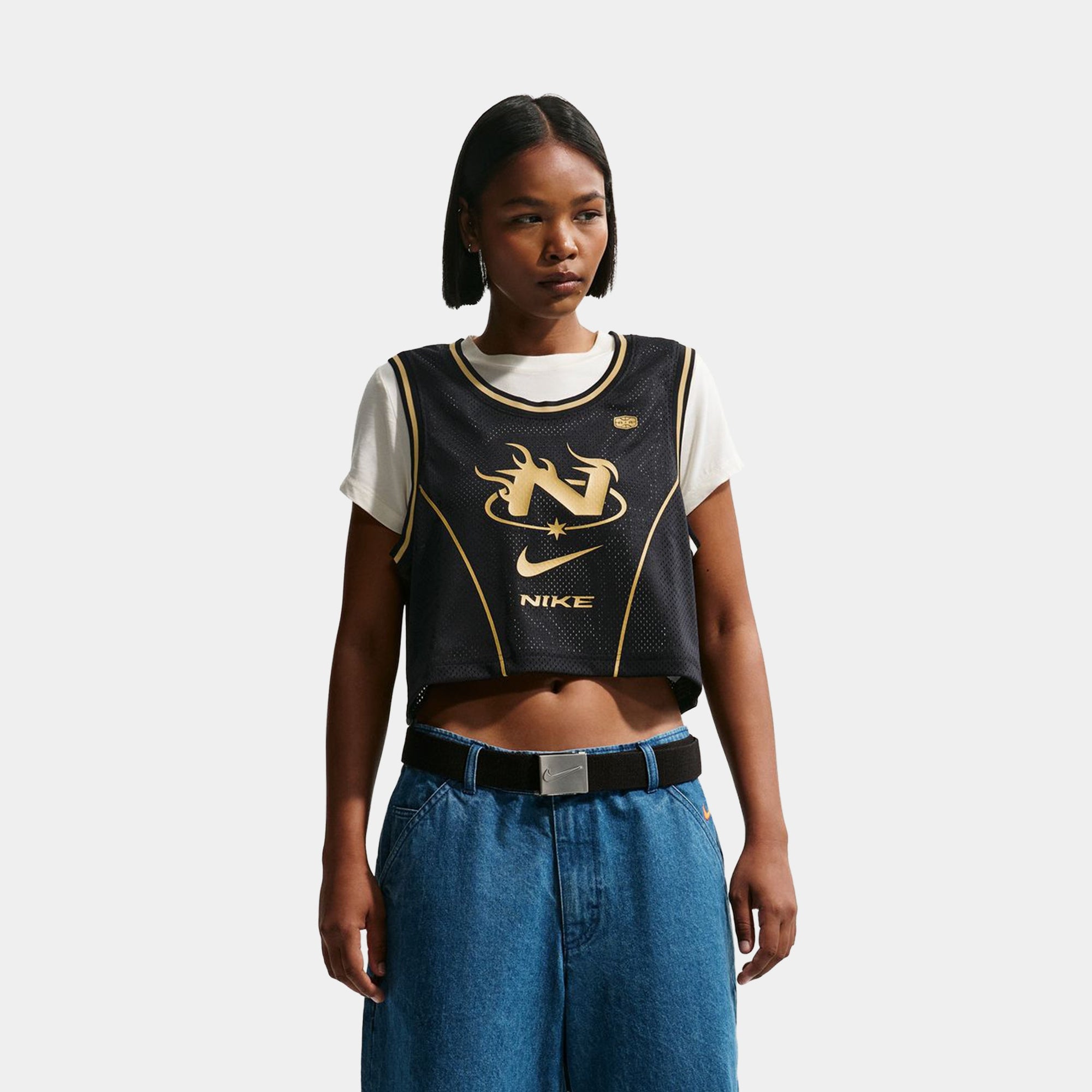 Sportwear Cropped Womens Jersey Nike – Гарантія оригінальності – боковий вид