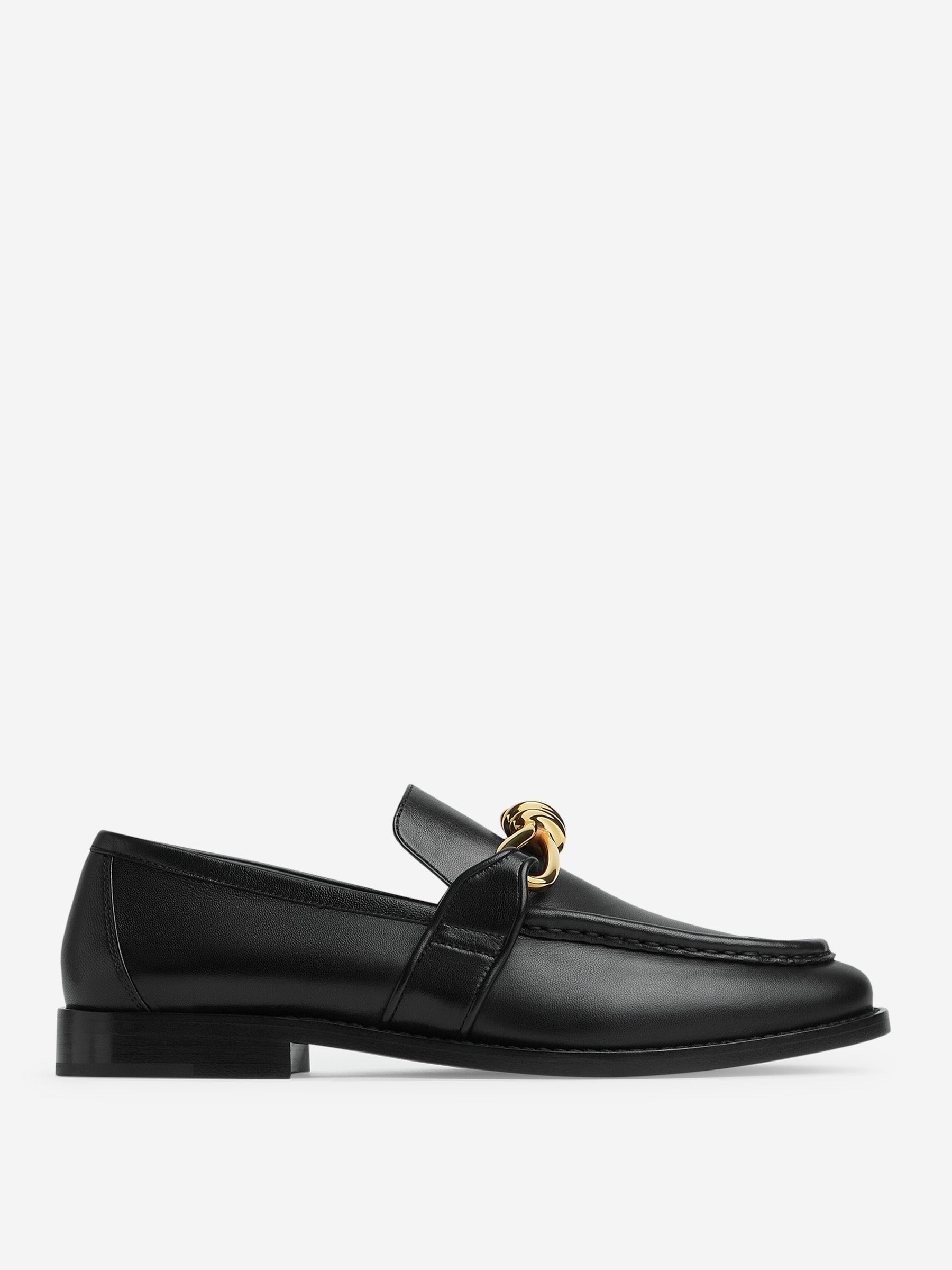 Astaire Leather Moccasins Bottega veneta – Гарантія оригінальності – боковий вид
