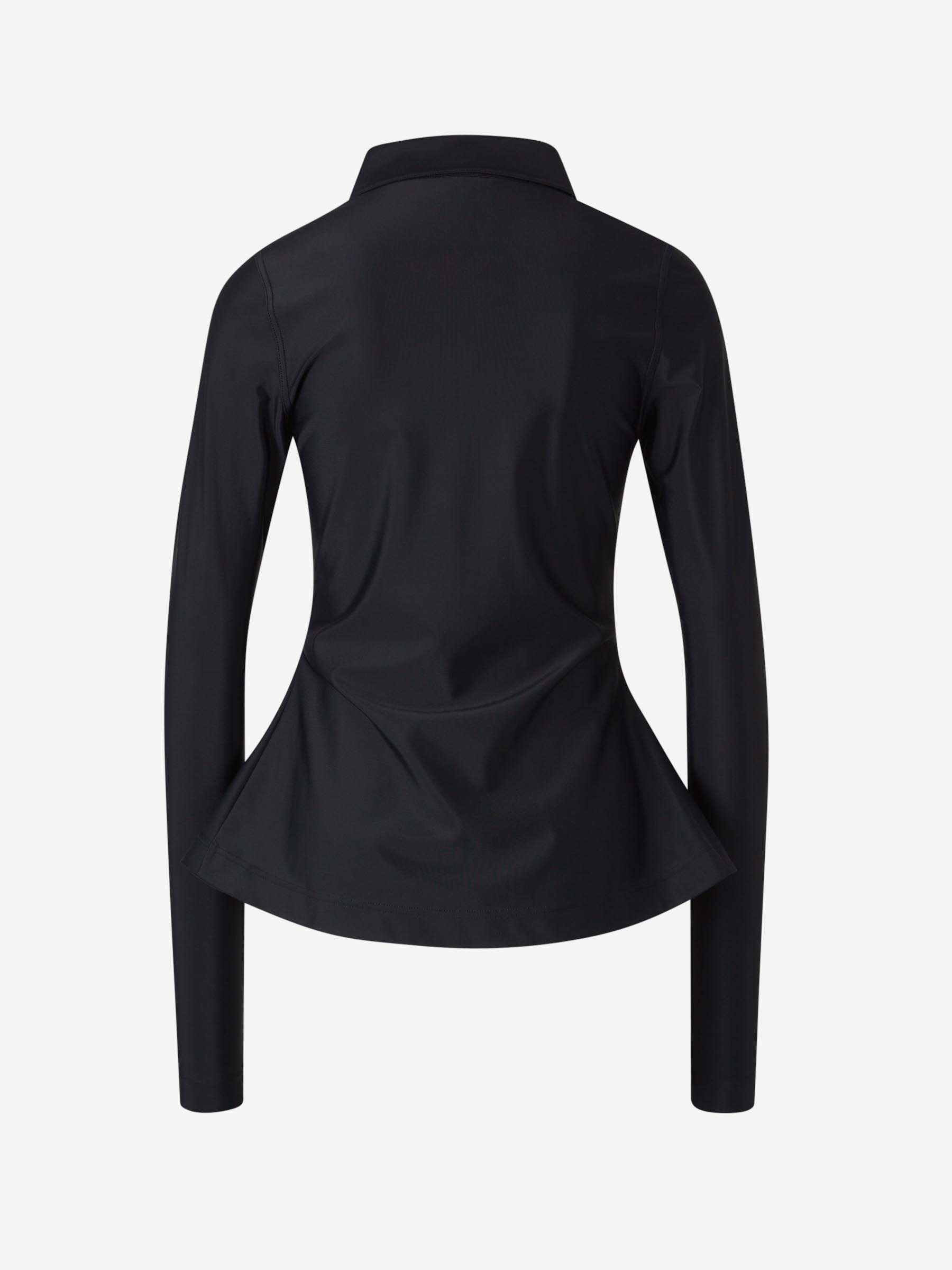 Satin Blouse With Opening Balenciaga – Гарантія оригінальності – вид ззаду