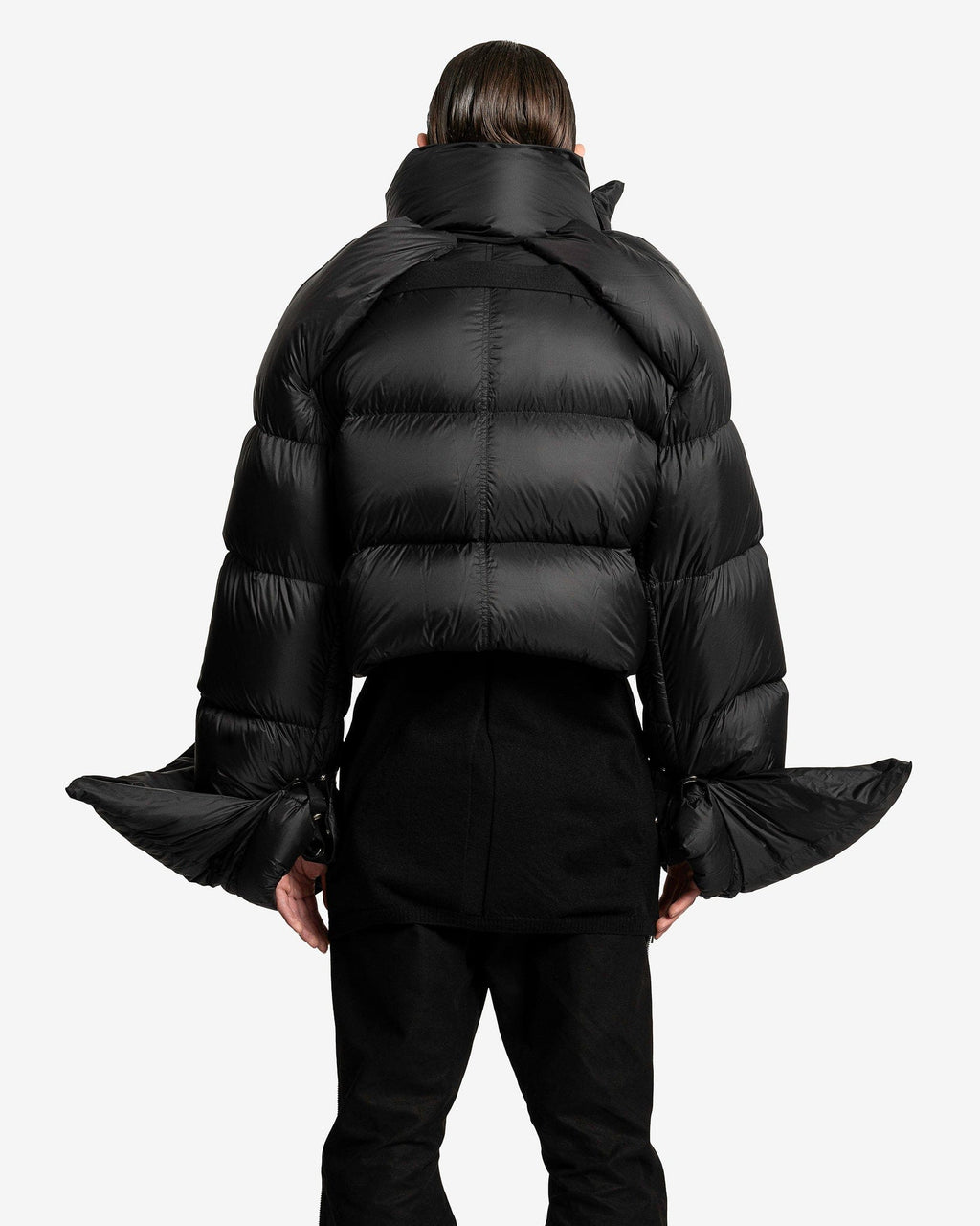 Babel Mountain Duvet Cropped Jacket In Black Rick owens – Гарантія оригінальності – детальний вид