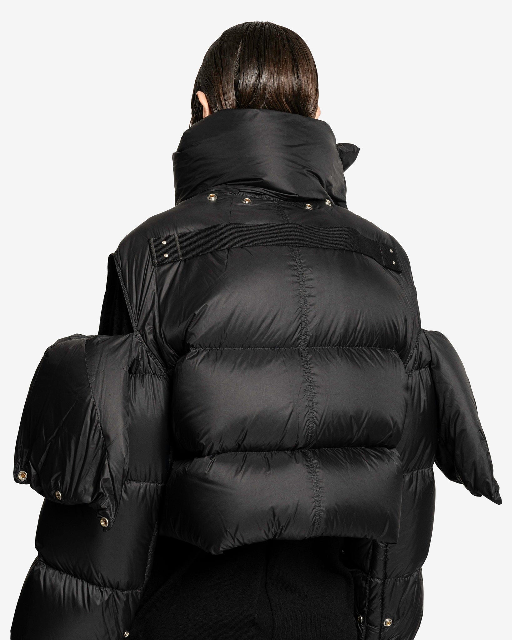 Babel Mountain Duvet Cropped Jacket In Black Rick owens – Гарантія оригінальності – збільшений вид