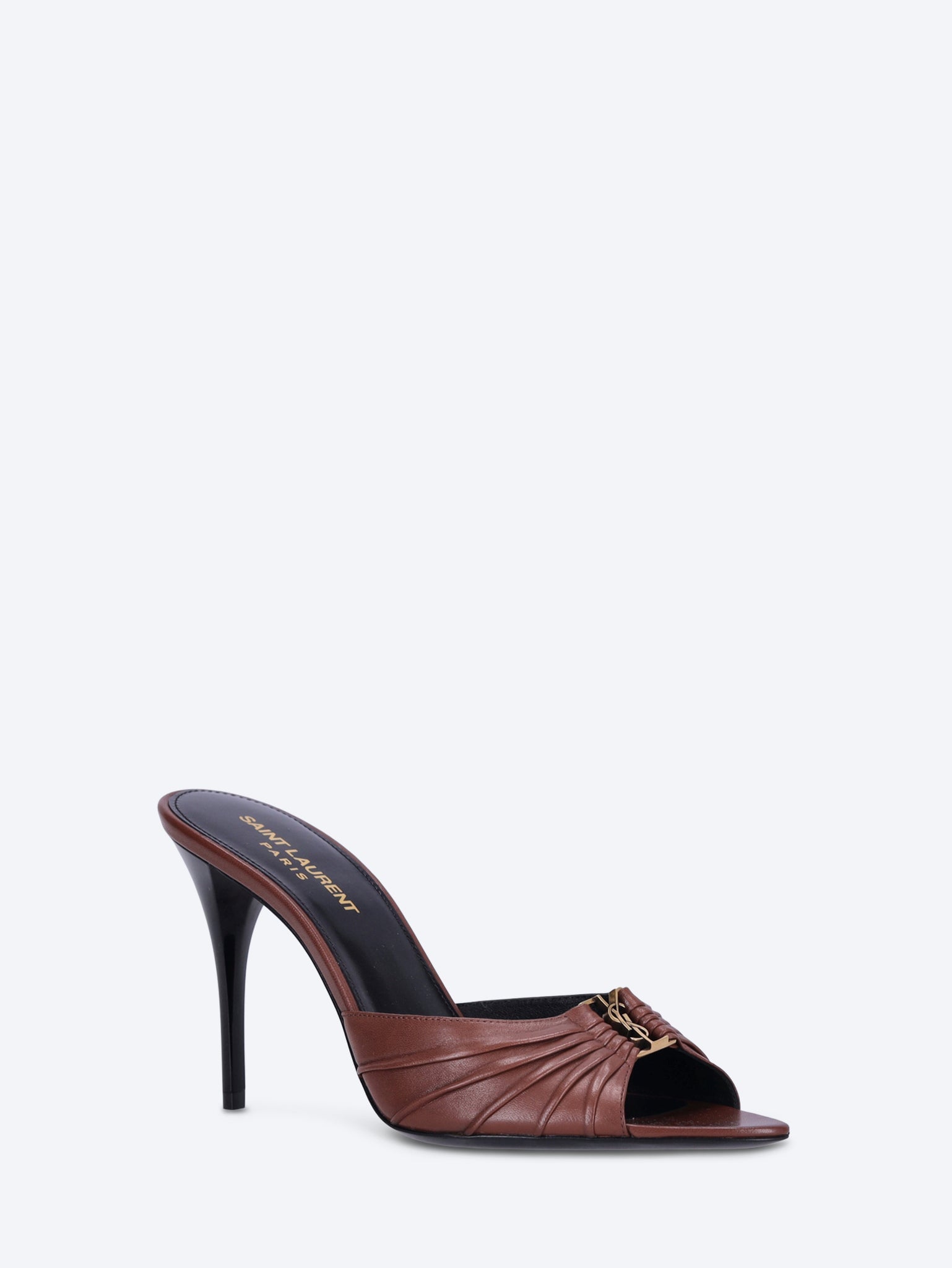 Оригінальна Babylone 90 Smooth Leather Mules Pumps Saint laurent – вид ззаду