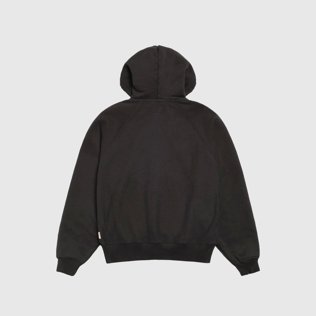 Raglan Zip Hoody Stussy – Гарантія оригінальності – вид ззаду