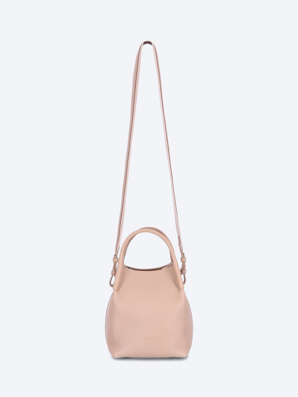 Bale Small Fine Grained Leather Bag Loro piana – Гарантія оригінальності – вид ззаду