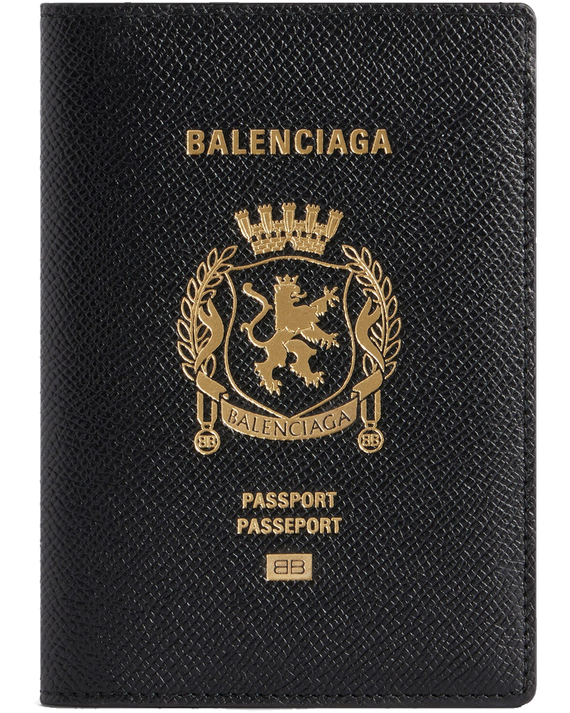 Оригінальна Men`s Passport Case In Black Balenciaga