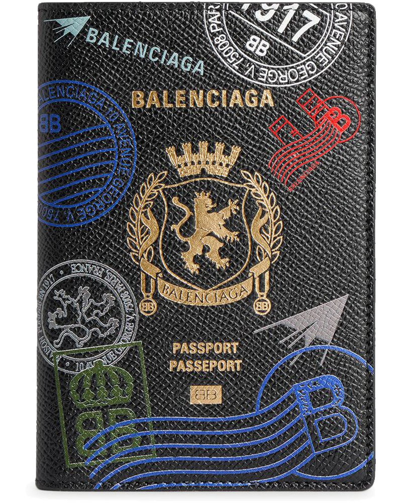 Оригінальна Men`s Passport Case In Black Balenciaga