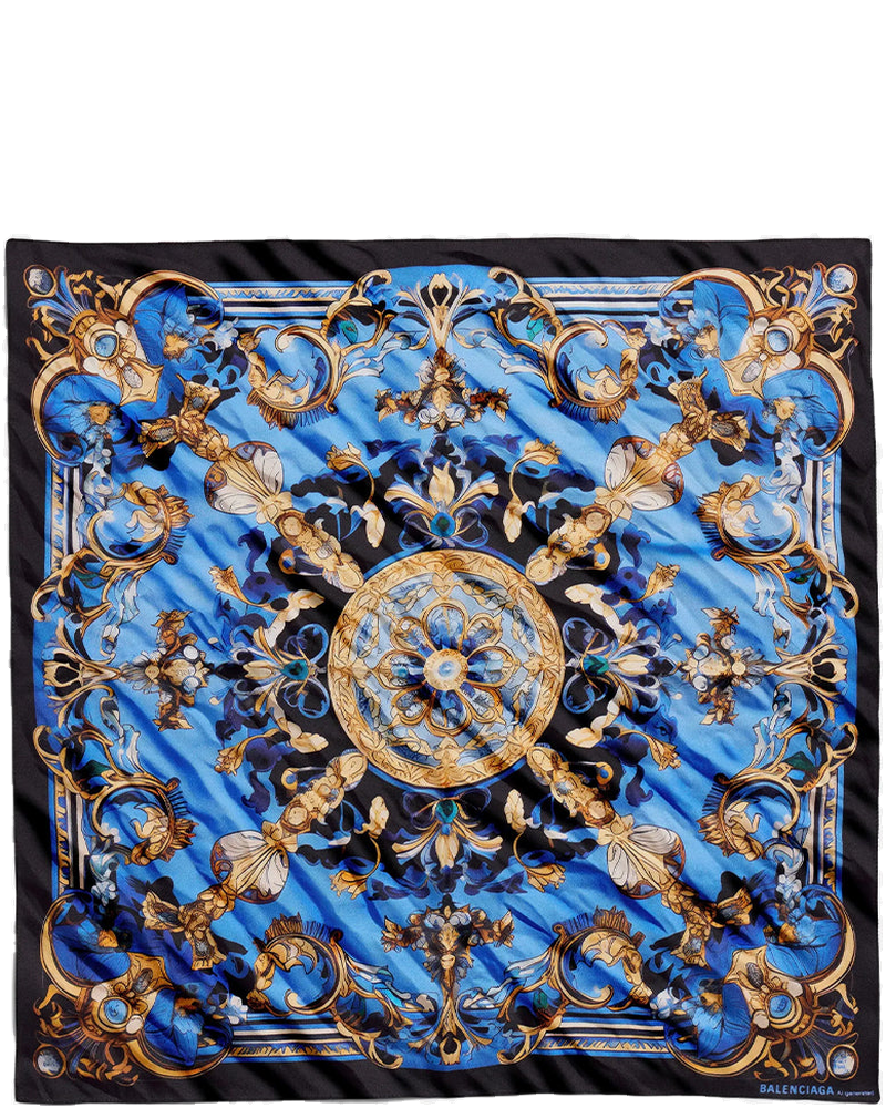 Оригінальна Royal-Gold Ai Scarf Balenciaga