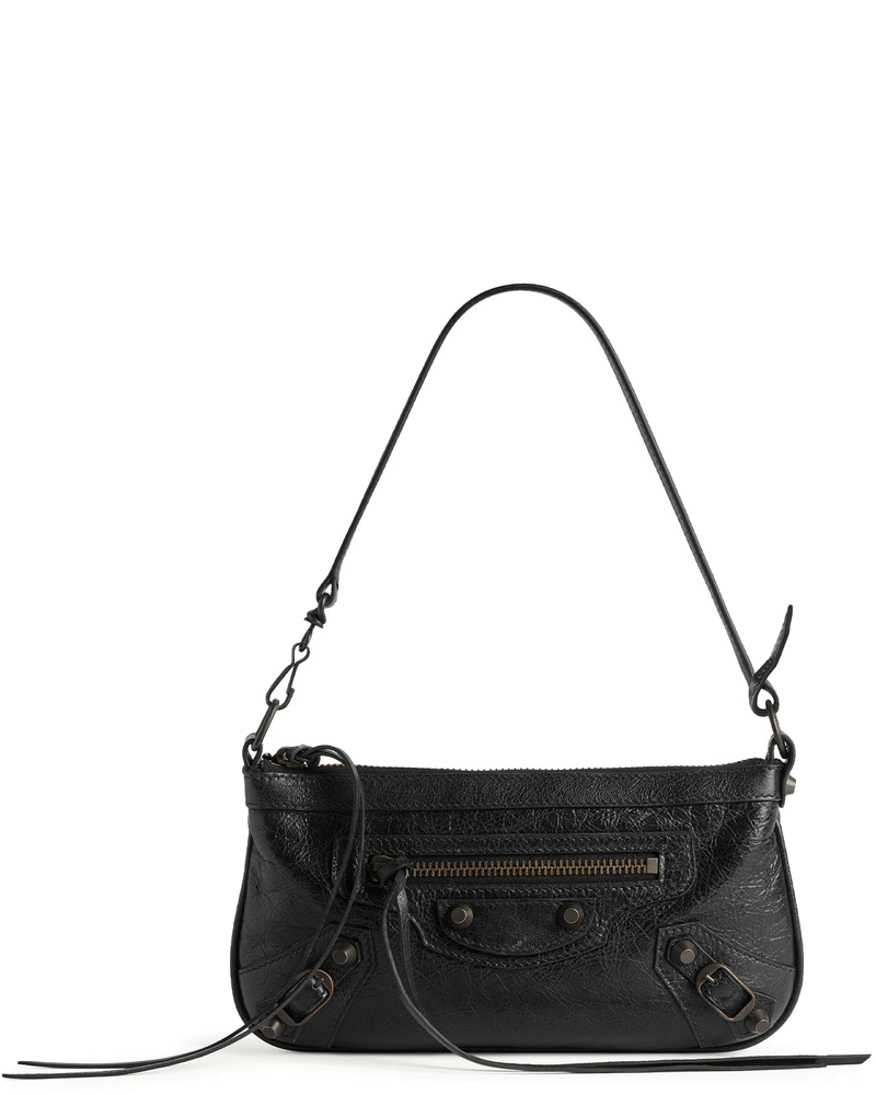 Оригінальна Le City Clutch With Shoulder Strap In Arena Lambskin Balenciaga