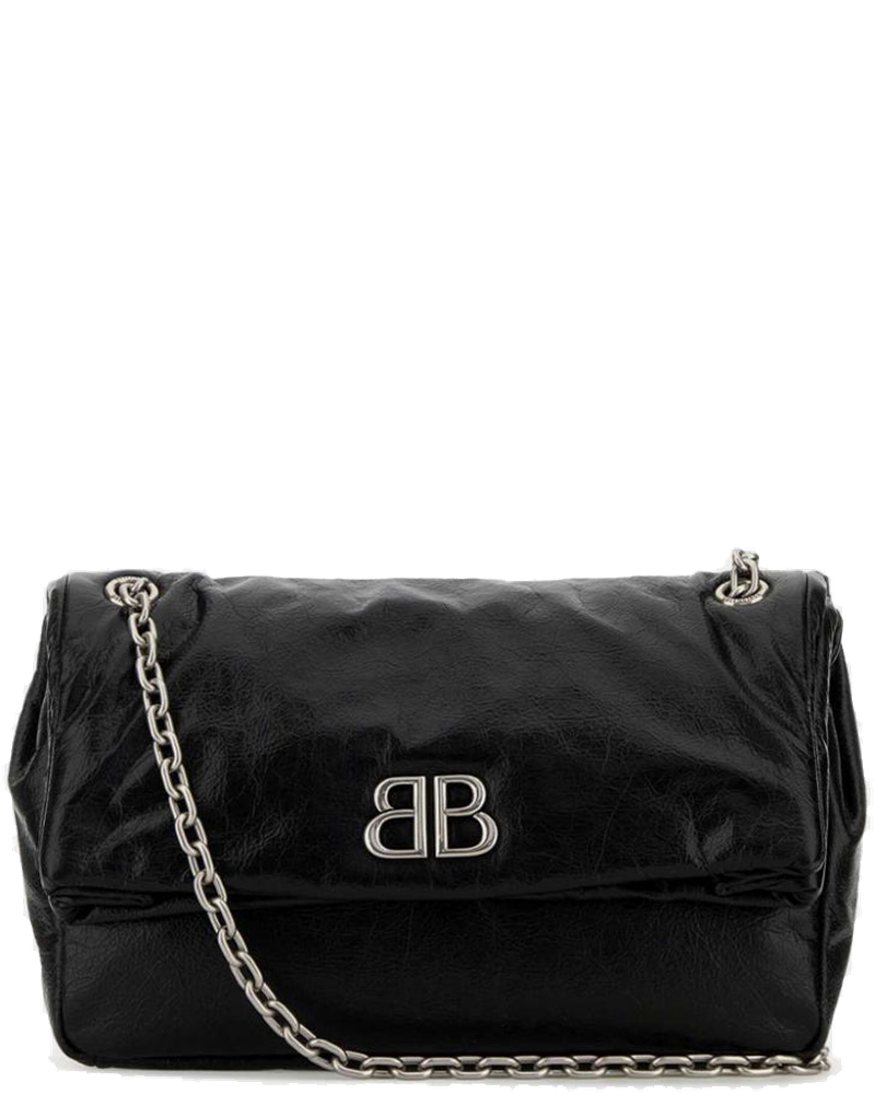 Оригінальна Black Medium Monaco Chain Bag Balenciaga