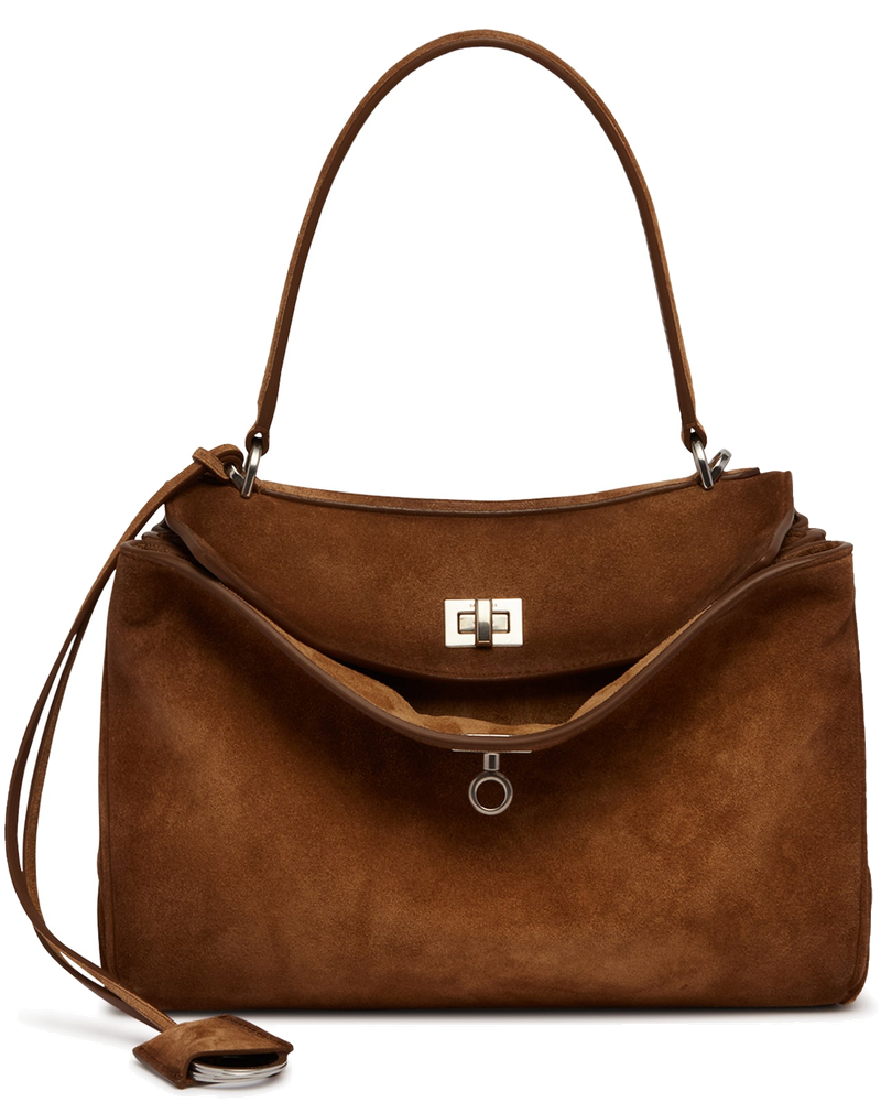 Brown Small Rodeo Suede Bag Balenciaga – Гарантія оригінальності