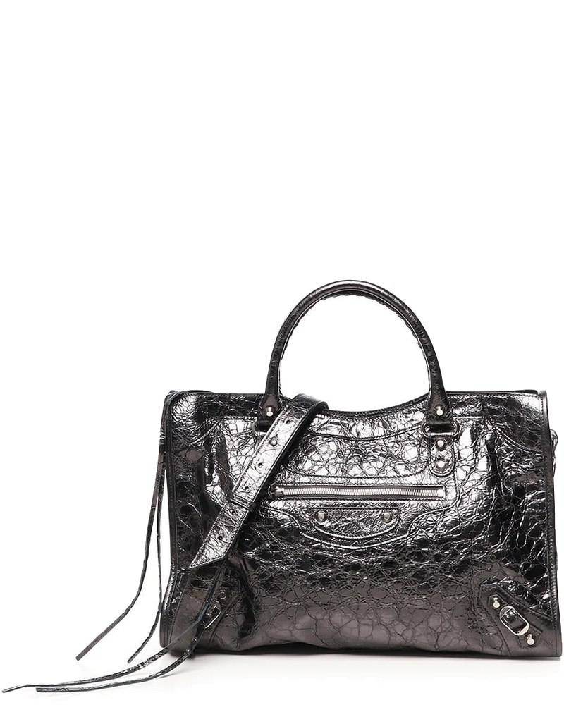 Оригінальна Borsa Le City Media In Pelle Metallizzata Balenciaga