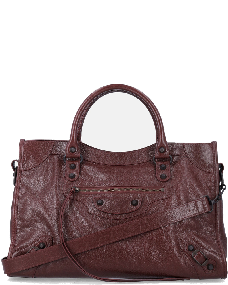 Оригінальна Le City Medium Bag In Volcanic Rock Lambskin Balenciaga