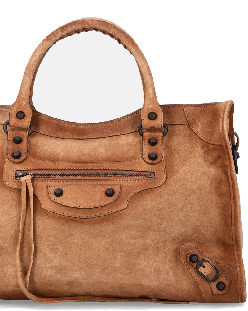 Оригінальна Le City Medium Bag In Waxed Suede Calf Leather Balenciaga