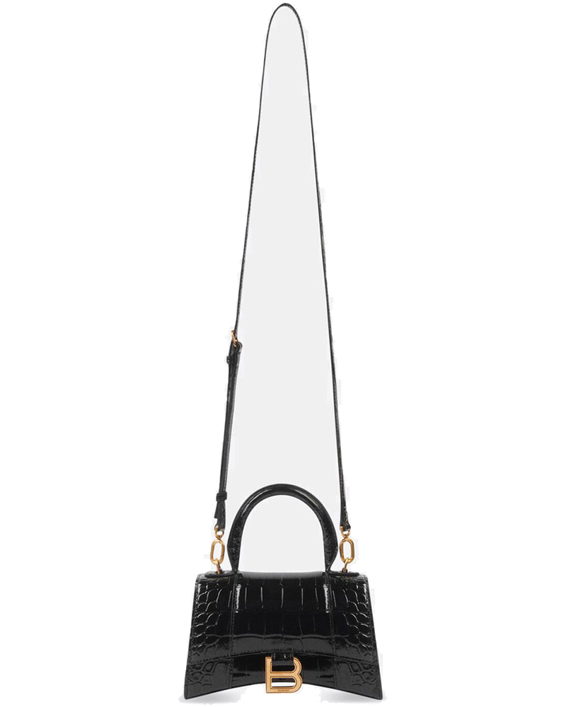 Black Hourglass Xs Top Handle Bag Balenciaga – Гарантія оригінальності