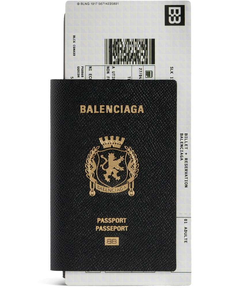 1-Card Long Passport Wallet In Black Balenciaga оригінал – Купити в Україні