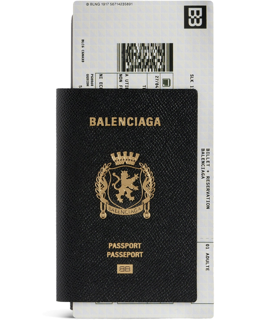 1-Card Long Passport Wallet In Black Balenciaga оригінал – Купити в Україні