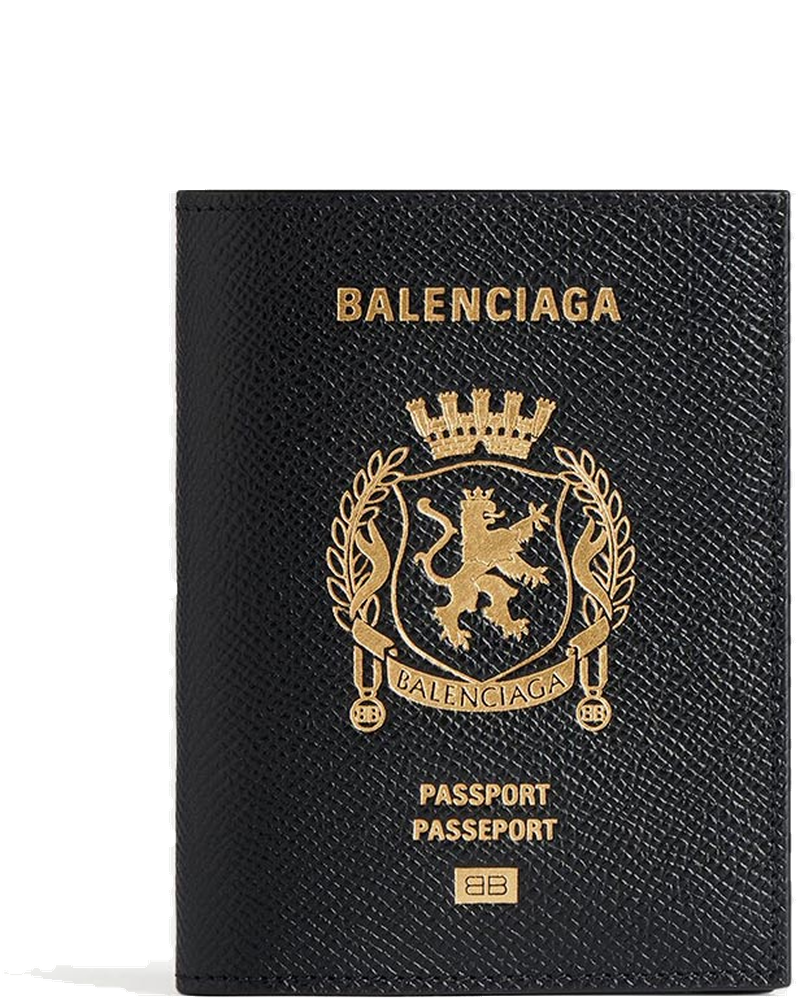 Black Passport Vertical Bifold Wallet Balenciaga оригінал – Купити в Україні