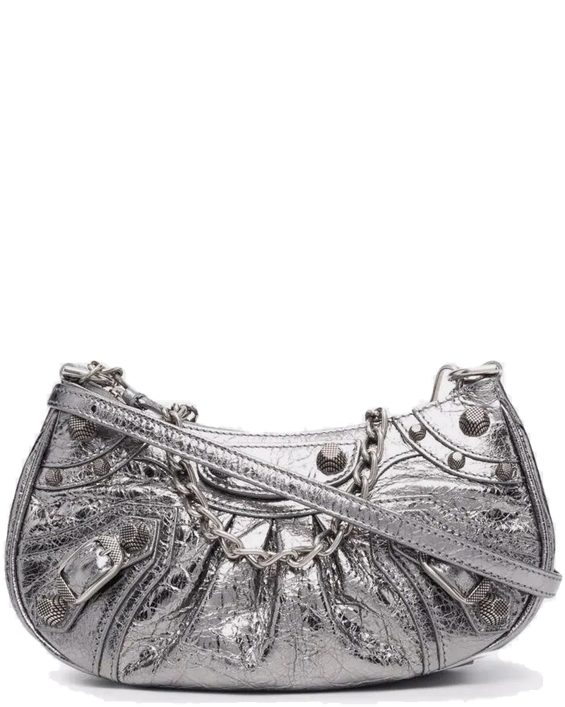 Silver Le Cagole Mini Bag With Chain Balenciaga оригінал – Купити в Україні