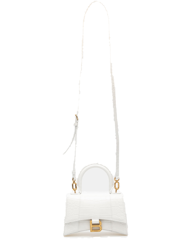 White Hourglass Xs Top Handle Bag Balenciaga – Гарантія оригінальності