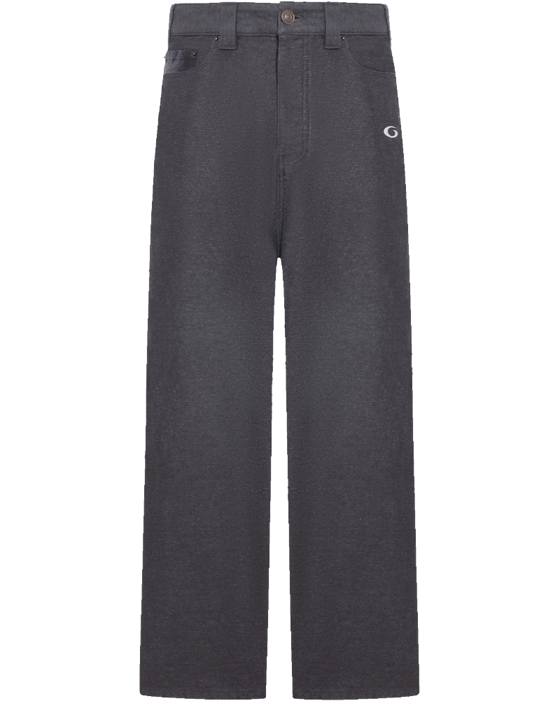 Baggy Trompe L`œil Pants In Cotton Denim Balenciaga оригінал – Купити в Україні