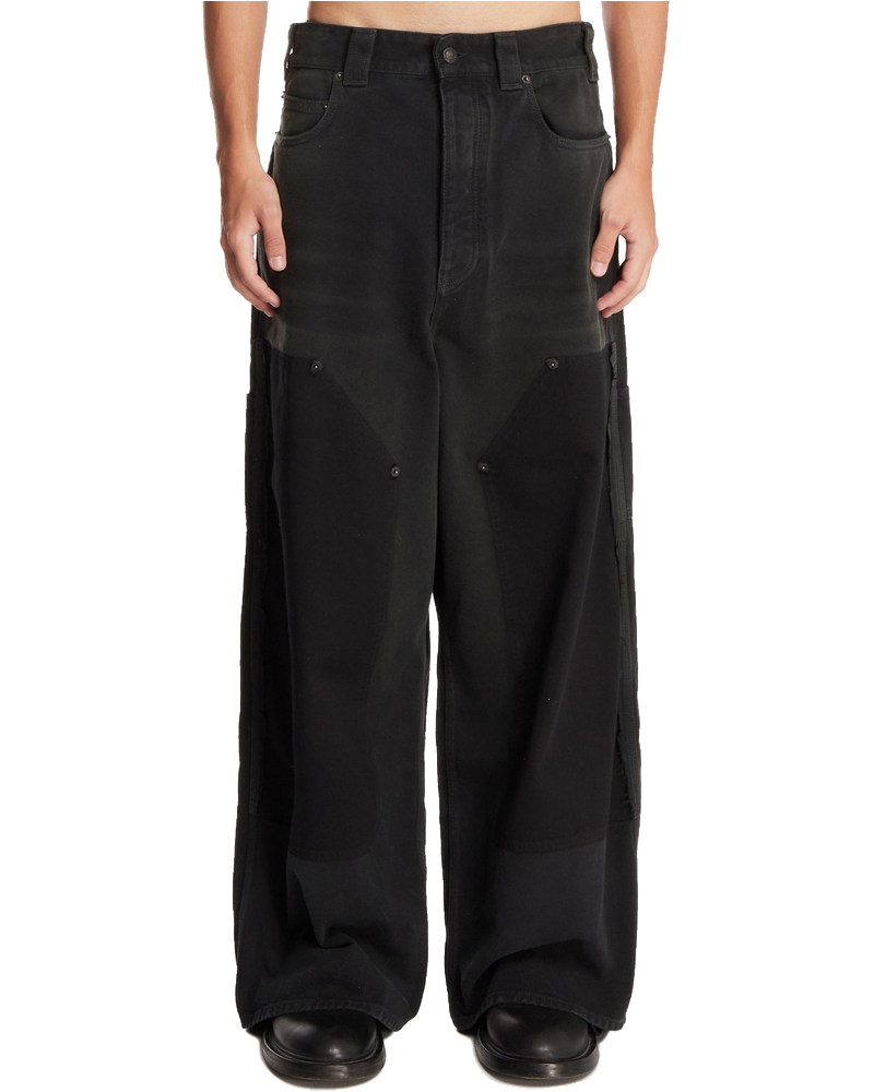 Black Baggy Ripped Off Pants Balenciaga – Гарантія оригінальності