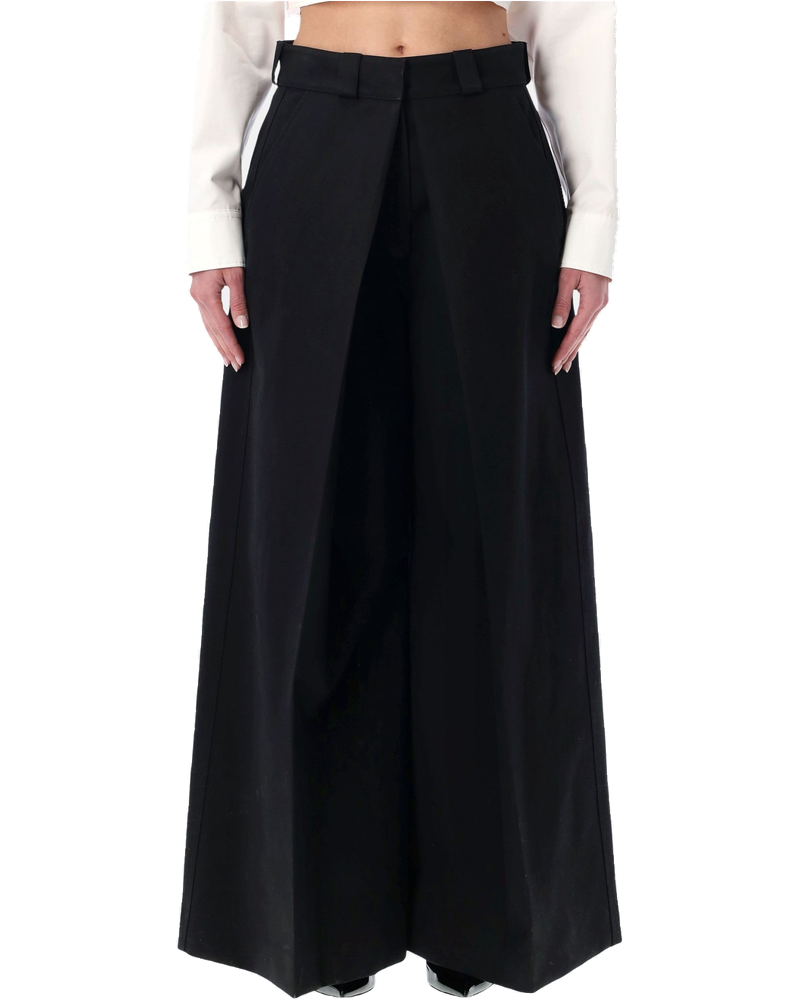 Оригінальна Black High Waisted Wide Leg Pants Balenciaga