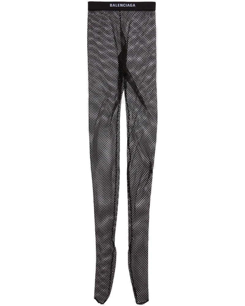Black Logo Band Mesh Tights Balenciaga оригінал – Купити в Україні
