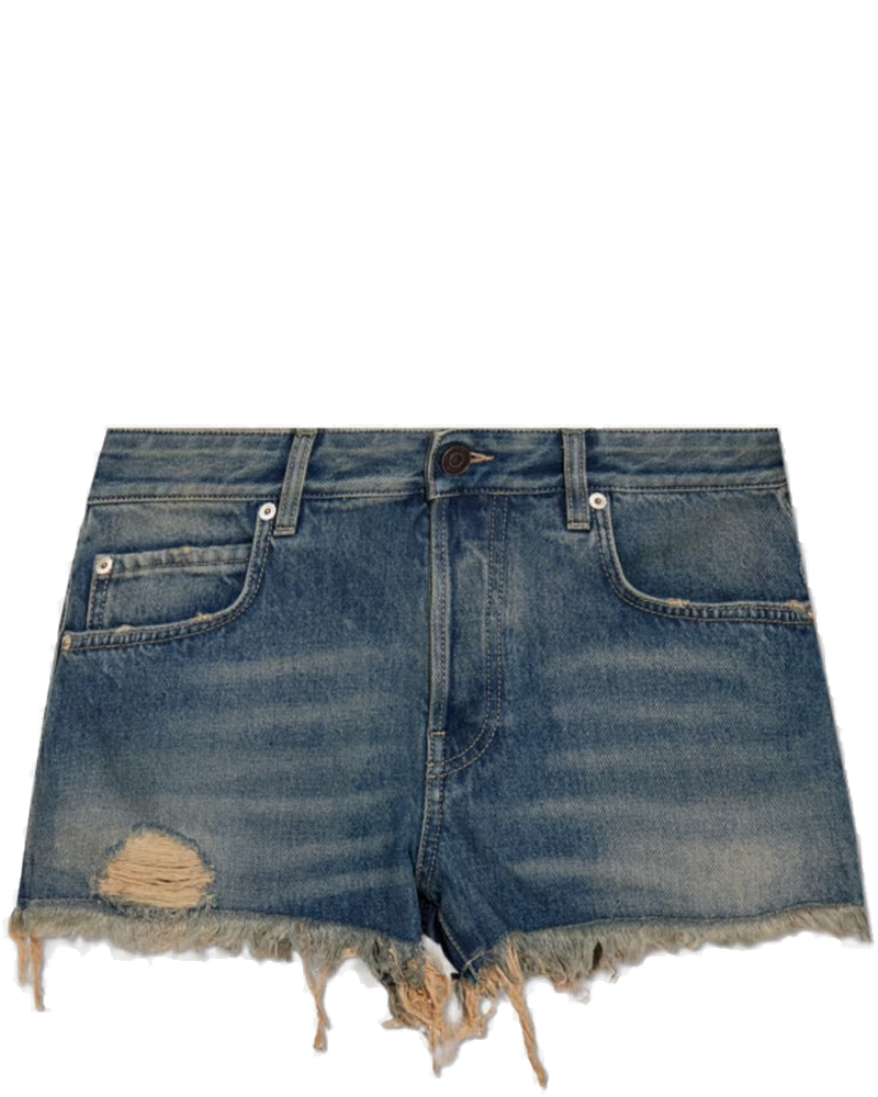 Blue Mini Denim Shorts Balenciaga – Гарантія оригінальності