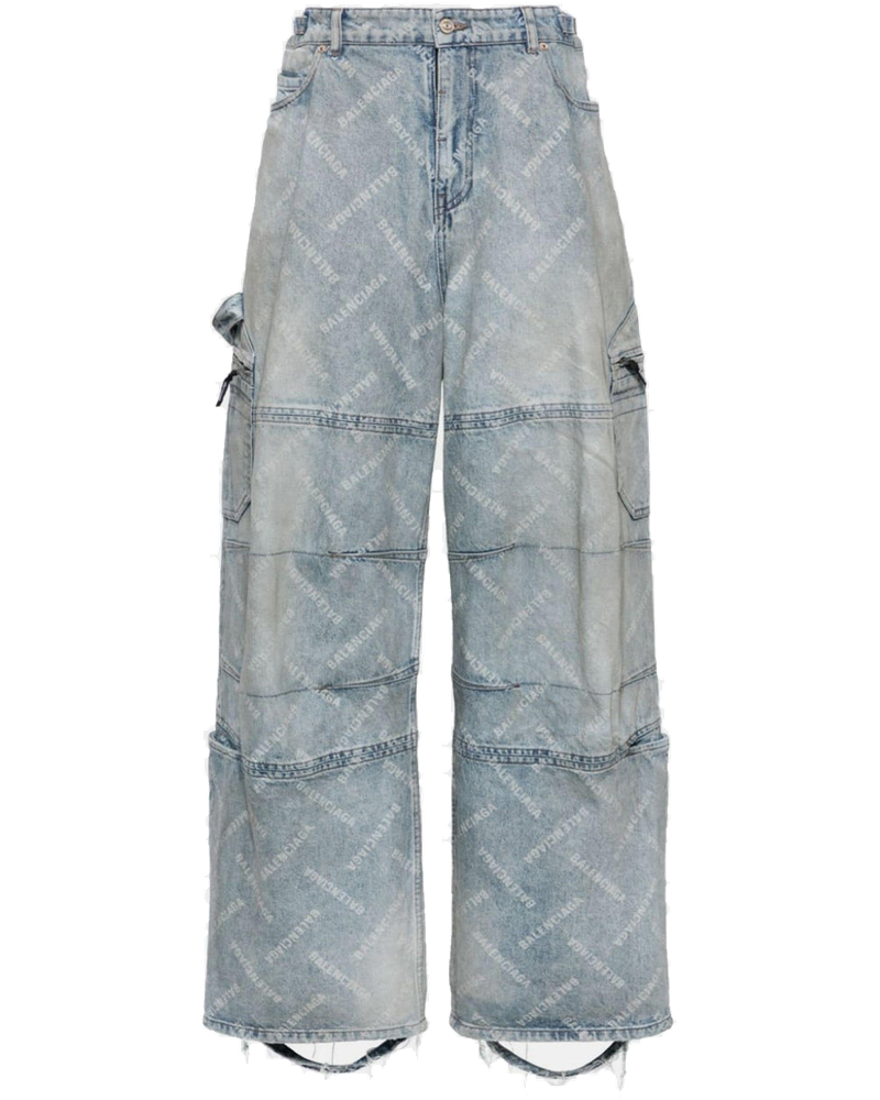 Blue Denim Cargo Pants Balenciaga – Гарантія оригінальності