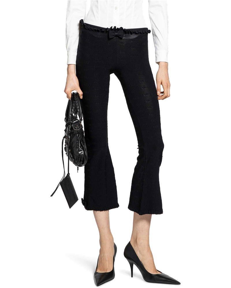 Flared Capri Pants In Girly Goth Knit Balenciaga – Гарантія оригінальності