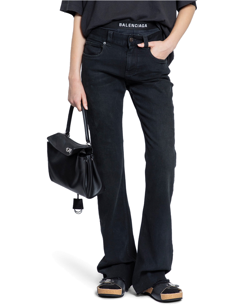 Slim Fit Bootcut Pants In Cotton Denim Balenciaga оригінал – Купити в Україні