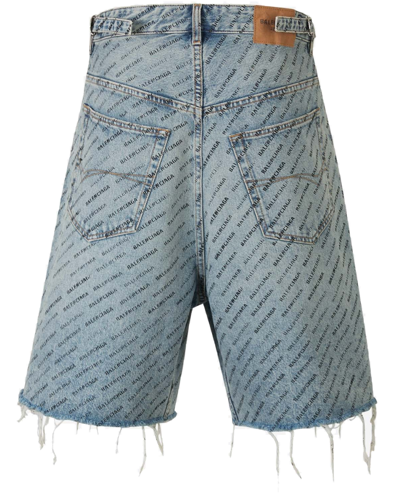 Monogram Denim Bermuda Shorts Balenciaga – Гарантія оригінальності