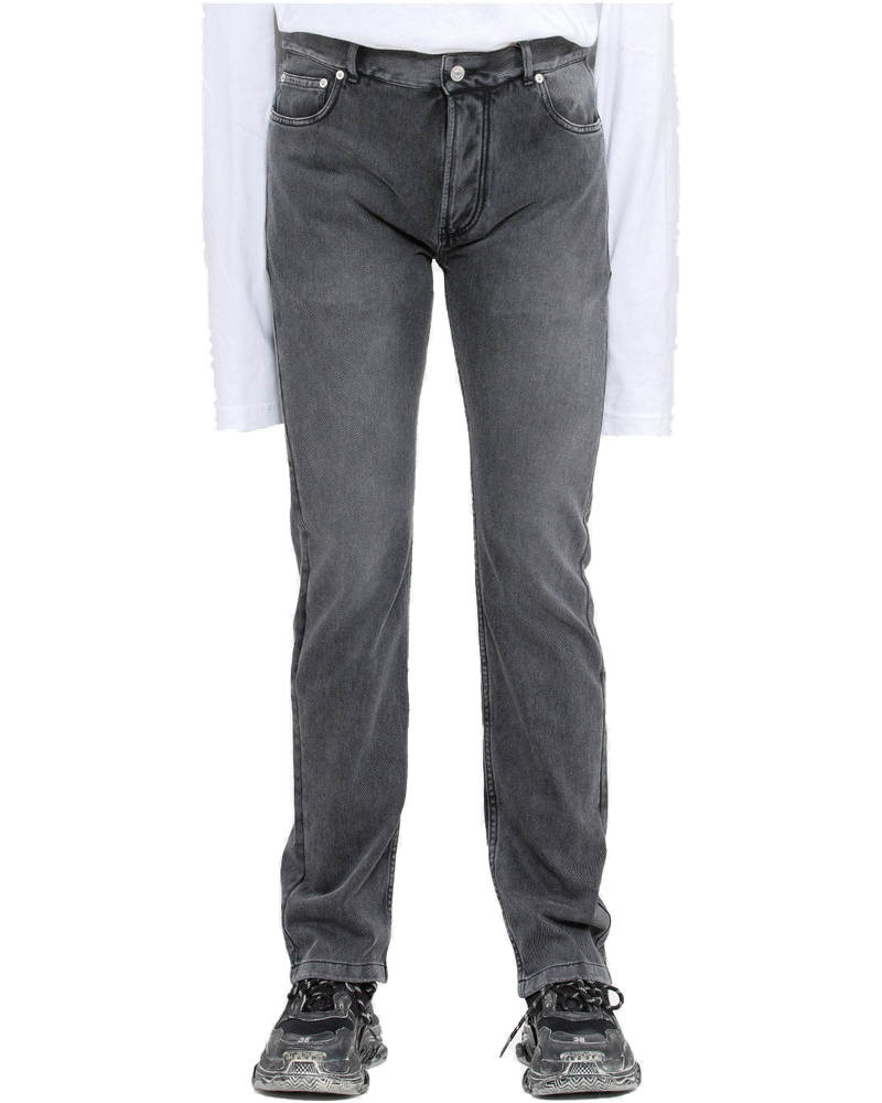 Оригінальна Wash Black Trompe Loeil Jeans Balenciaga