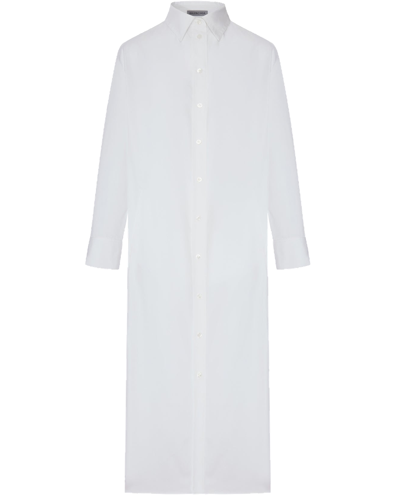 Оригінальна Long Chemisier Dress With Drape On The Back Balenciaga