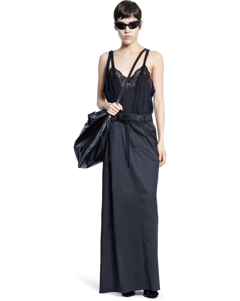Оригінальна Patched Slip Dress In Technical Georgette Balenciaga