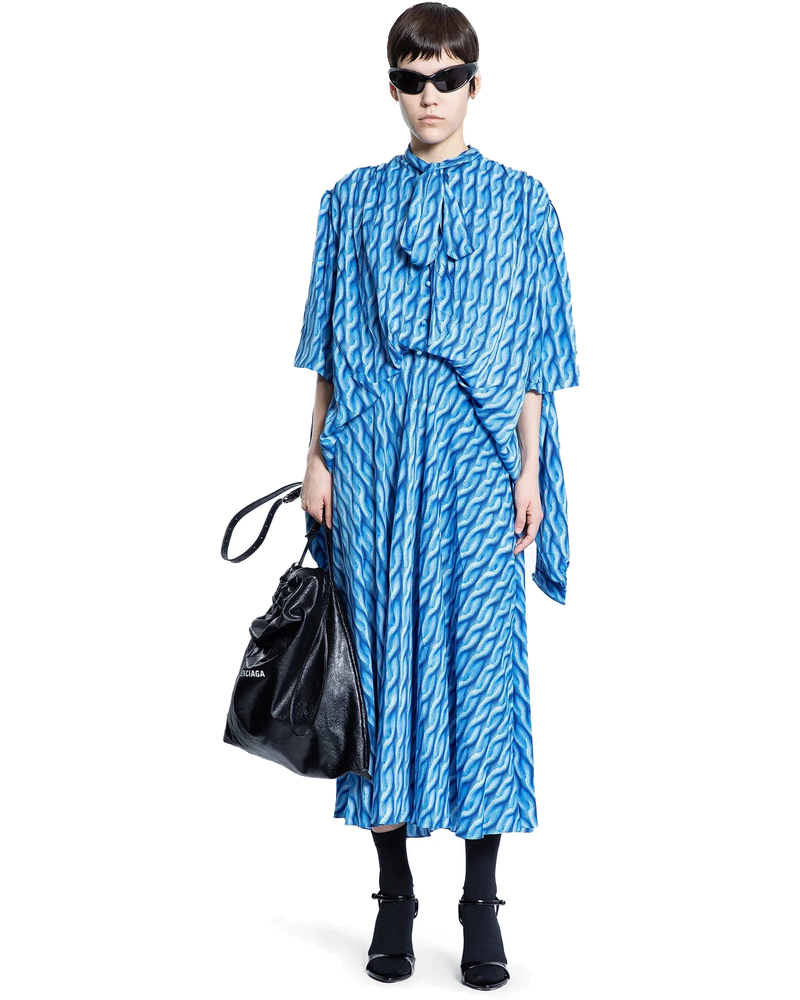 Printed Double Sleeve Dress Balenciaga оригінал – Купити в Україні