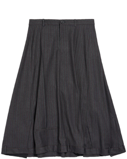 Grey Pinstripe A-Line Skirt Balenciaga – Гарантія оригінальності