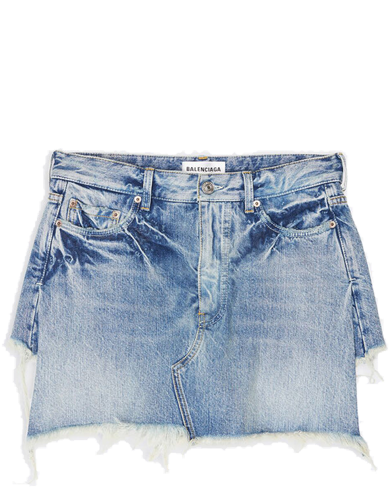 Оригінальна Light Blue Loeil Mini Skirt Balenciaga