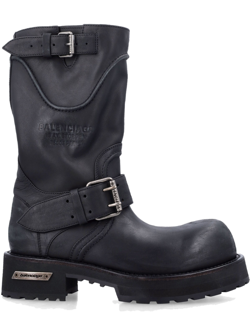 Venom Boot In Black Leather Balenciaga – Гарантія оригінальності