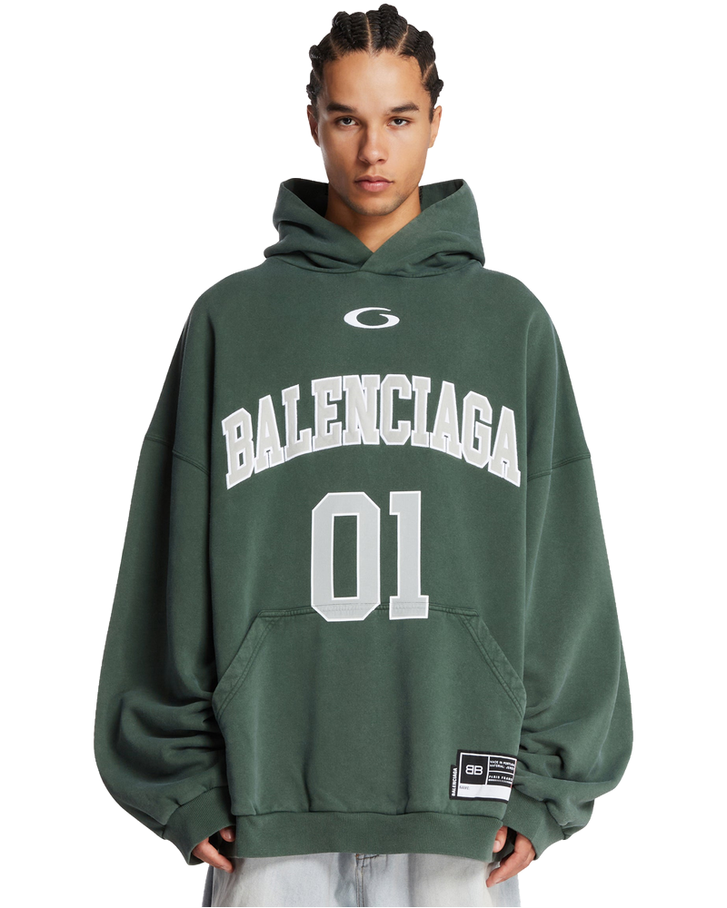 Green Basketball Large Fit Hoodie Balenciaga оригінал – Купити в Україні