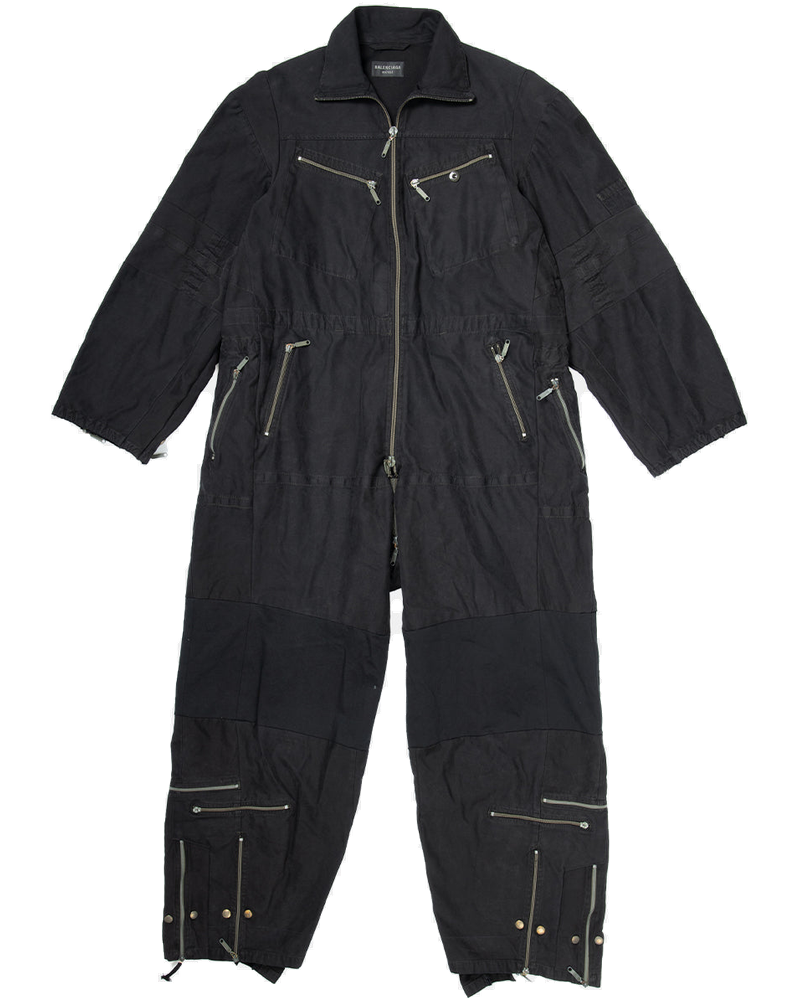 Black Upcycled Overall Jumpsuit Balenciaga – Гарантія оригінальності