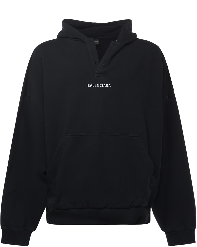 Оригінальна Hoodie Polo Balenciaga Back In Pile Dry Balenciaga