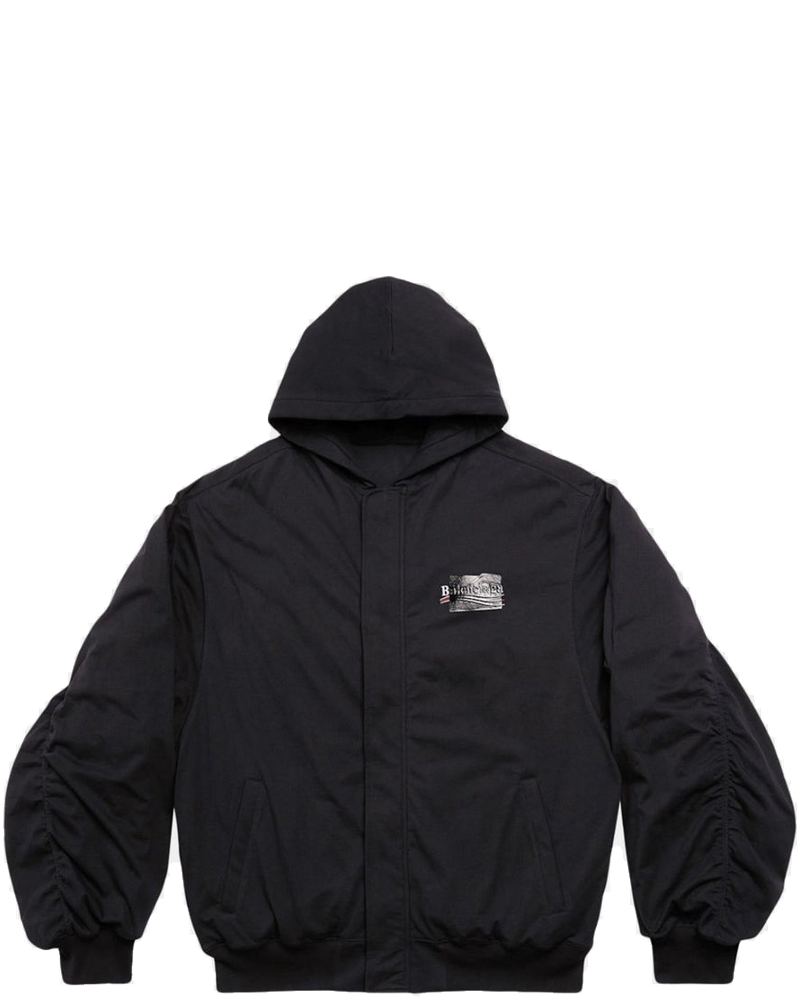 Black Padded Bomber Hoodie Balenciaga оригінал – Купити в Україні