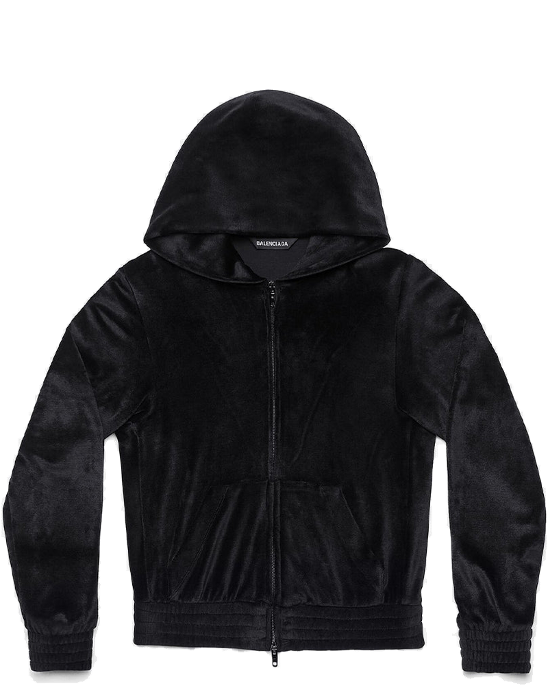 Black Bb Paris Fitted Zip Up Hoodie Balenciaga – Гарантія оригінальності