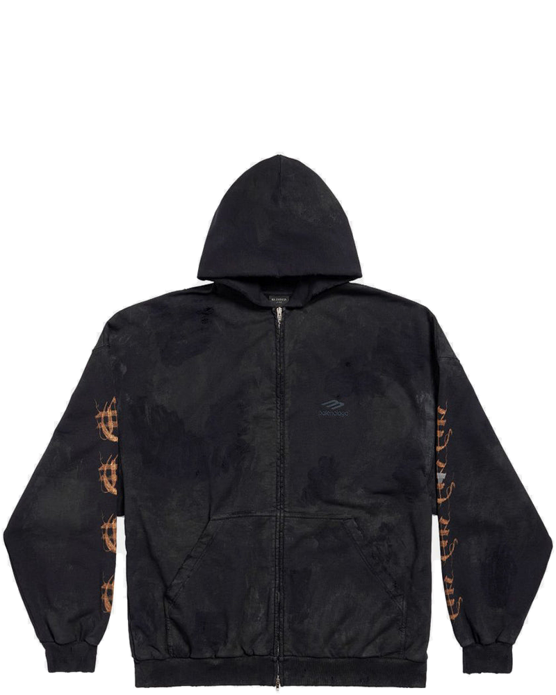 Black Zip-Up Hoodie Balenciaga – Гарантія оригінальності