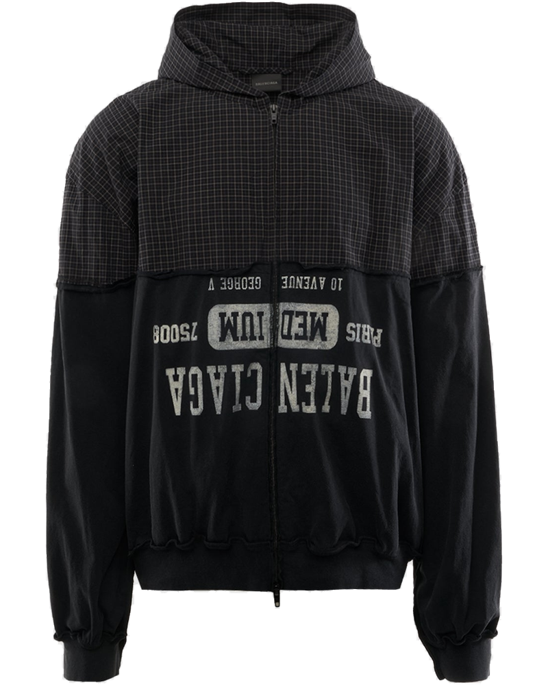 Check Poplin Hoodie Balenciaga – Гарантія оригінальності