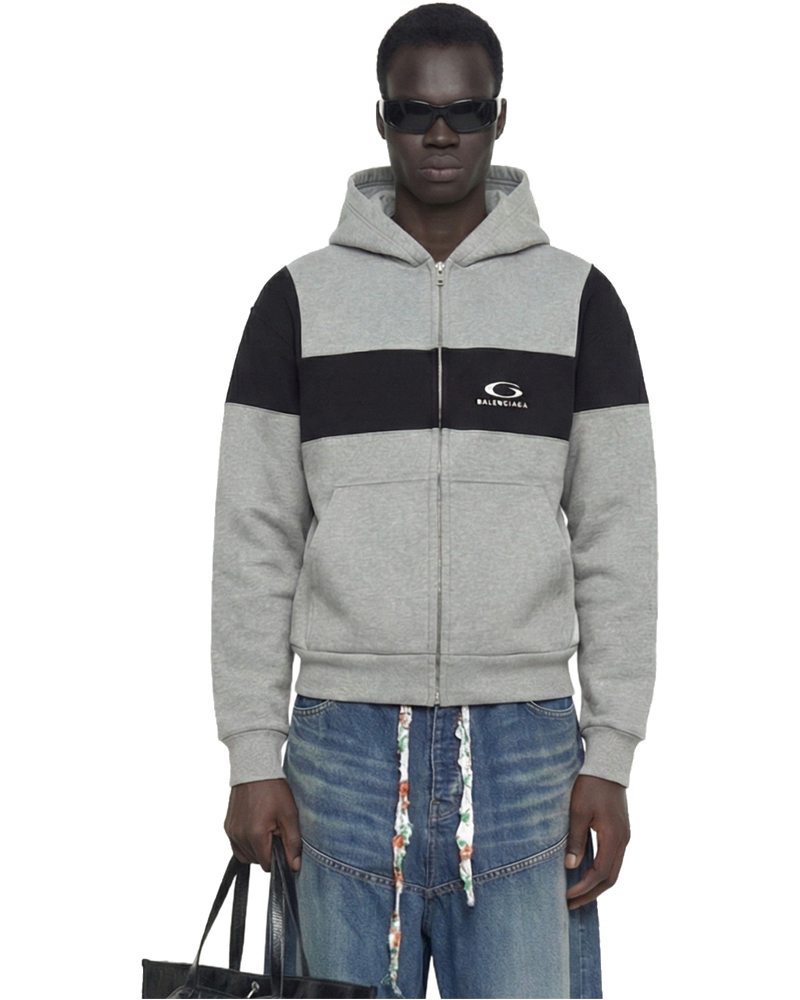 Logo Embroidered Zipped Sweatshirt Balenciaga – Гарантія оригінальності