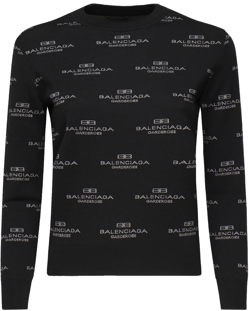 Maglione Con Logo All-Over Balenciaga – Гарантія оригінальності